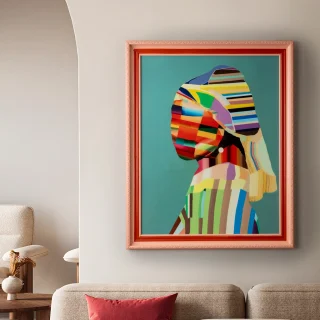 Cuadro Joven Con Perla Pop-Pintura Schuller