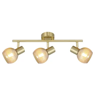 Regleta 3 Luces Corfe Latón Orientable - ALEMAR - 11917