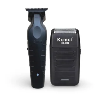 pack kemei patillera 2299 + afeitadora 1102