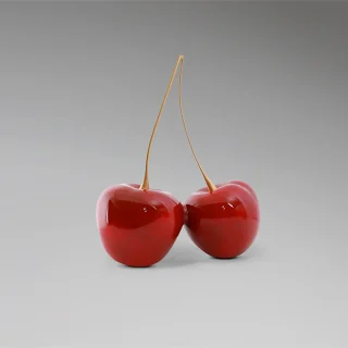 Figura Decorativa Cerezas Rojas Schuller