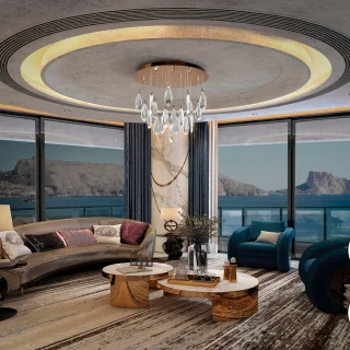 Lámpara Colgante Lágrimas Oro Rosa Schuller