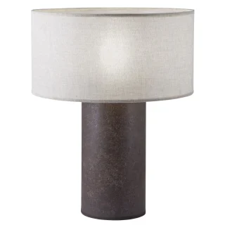 Lámpara de Sobremesa Brandy Óxido Visón - Artesanal - ALEMAR - 12223