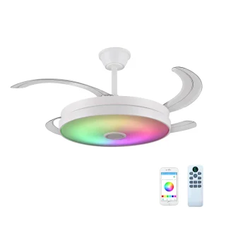 Ventilador de techo RGB con Múscia