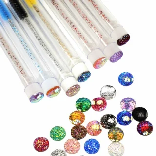 Cepillo para pestañas con Glitter en tubo