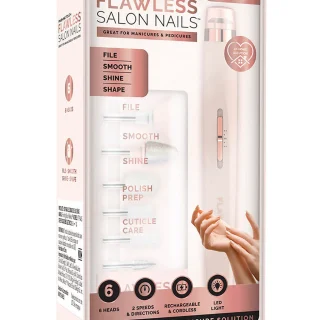 Set de manicure y pedicure Flawless Salon Nails 6 cabezales