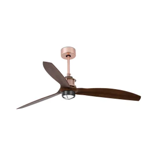Ventilador con Luz LED JUST FAN M Cobre/Nogal | FARO | 33399WW-10