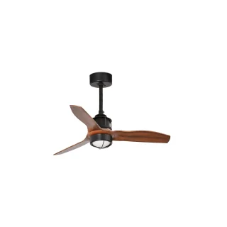 Ventilador LED JUST FAN S Negro/Nogal WIZ | FARO | 33425WW-10