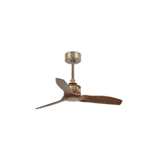 Ventilador Techo JUST FAN S Oro Viejo/Nogal | FARO | 33428WW