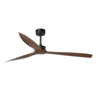 Ventilador de Techo JUST FAN XL Negro Mate/Nogal WIZ | FARO | 33430WW