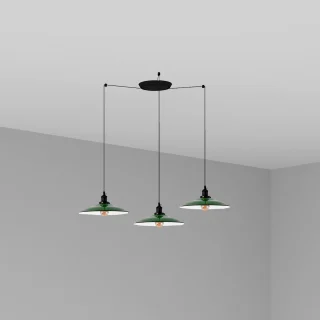 Luminaria Colgante LANG 3L - Verde - FARO - 62805-3L