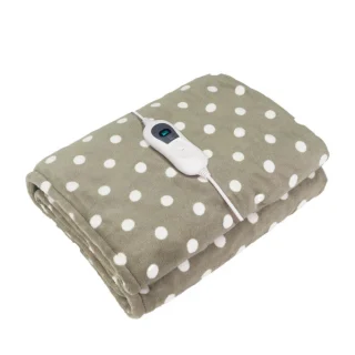 Manta Eléctrica Pinilla Lunares Marrón | Abrila | 199931302