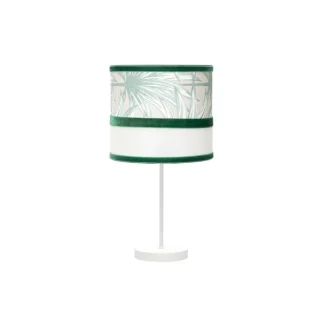 Sobremesa CALEDONIA Blanco/Verde 43x17cm | Fabrilamp | 248971006