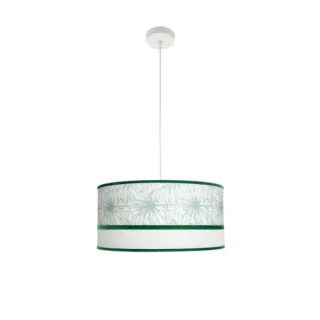 Colgante Caledonia 2xE27 Blanco/Verde 50cm | Fabrilamp | 248995006