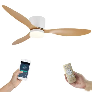 Ventilador de Techo con Luz LED y Aspas Reversibles