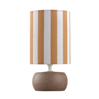 Lámpara Sobremesa Berly Marrón - Cerámica y Tela - ALEMAR - 12080