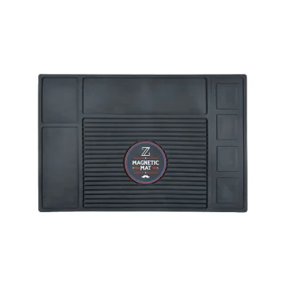 Alfombrilla magnética Bifull barbería 4 zonas 45x30cm color negro