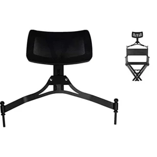 Apoyacabezas para silla de maquillaje plegable aluminio negra