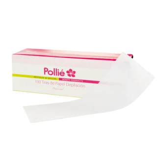 Bandas depilación Pollié en cajita dispensadora 100 unidades
