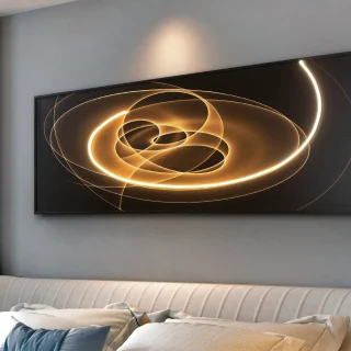 Cuadro Luz Led Trazados 50x150 Schuller