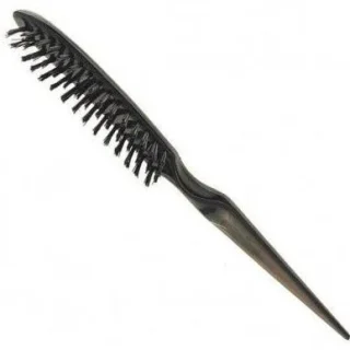 Cepillo Crepar Eurostil plano púa nylon color negro