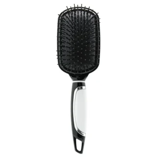 Cepillo neumático Raqueta blanco y negro de púas con bola