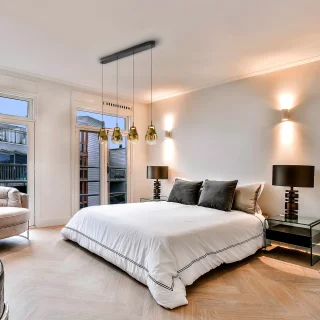 Lámpara Colgante 4 Luces Negro Dorado Aledis Schuller