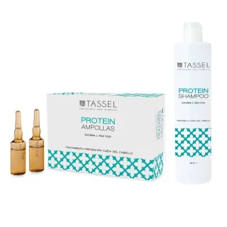 Champú y Ampollas Anticaída Tassel pack 12 unid. 400ml