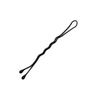 Clips Acero Eurostil doble onda negro bolsa 24 unidades