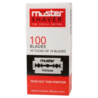 Cuchilla Acanalada Muster platino caja 100 hojas