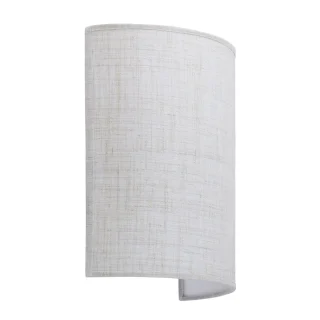 Aplique de Pared Doble Tala Lino Tostado - Versátil para Interiores - ALEMAR - 12122