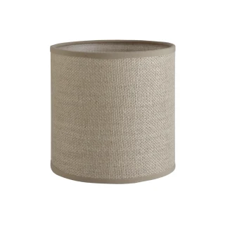Pantalla Cilíndrica de Tela Saco Marrón 50 cm - ALEMAR - PCL006-50
