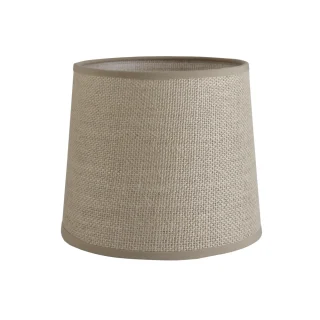 Pantalla Cónica Abierta 45 cm Tela Saco Marrón - ALEMAR - PCA006-45