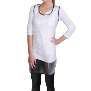 Delantal transparente impermeable PVC flexible 73x63 cm