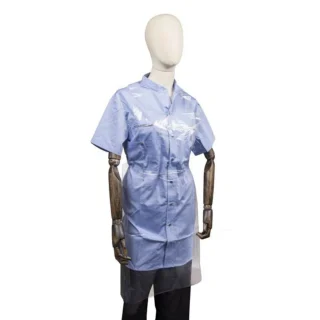 Delantal plástico transparente 107x61cm bolsa 50 unidades