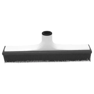 Escoba de goma con soporte de plástico de color