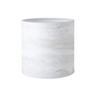 Pantalla Cilíndrica Tela Mármol 45 cm E-27 - ALEMAR - PCL008-45