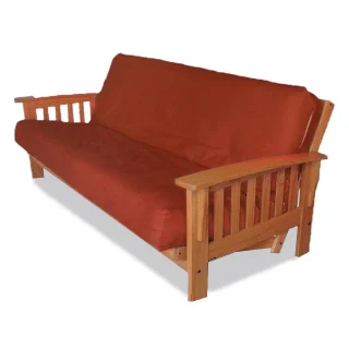 Funda Para Colchón de Futón - Tela Panamá - Tiras y Cierre Valija