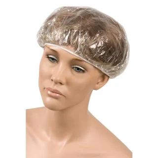 Gorro de plástico un solo uso con goma 25 unidades