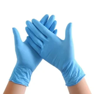 Guantes de Nitrilo azul sin polvo caja 100 unidades