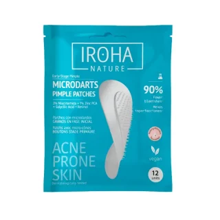 Iroha Nature Acne Prone Skin Parches Granos Microdardos, 12 unidades