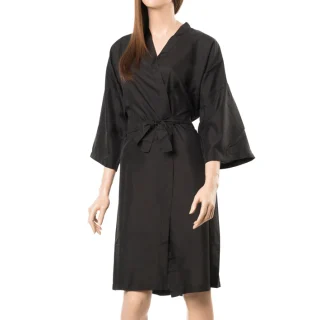 Kimono negro de poliéster talla única