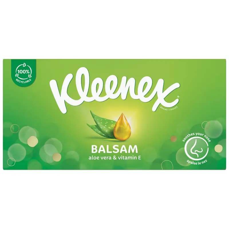 Kleenex Balsam Pañuelos Facial , 64 unidades