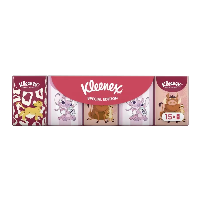 Kleenex Disney Pañuelos Bolsillo , 15 unidades