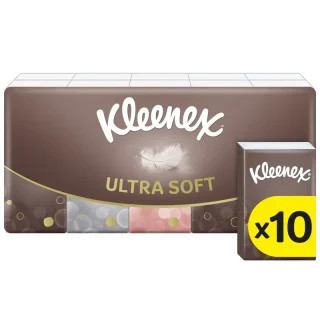Kleenex Ultrasoft Mini Pañuelos Bolsillo , 10 unidades