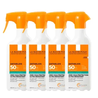 La Roche-Posay Anthelios Family Spray SPF 50+, Pack 4 x 300 ml