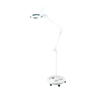 Lámpara Lupa de aumento Herón 3 Dioptrías + Base con ruedas