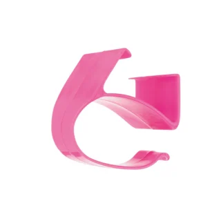 Muñequera plástico para papel Ringlets de permanente en color rosa