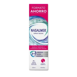 Nasalmer Fuerte, Descongestión Nasal Y Limpieza Profunda, Spray 210 Ml