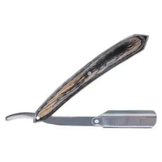 Navaja de Afeitar Bifull con mango madera negro