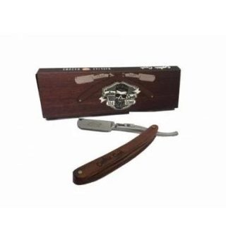 Navaja de Afeitar Captain Cook mango madera y hoja entera